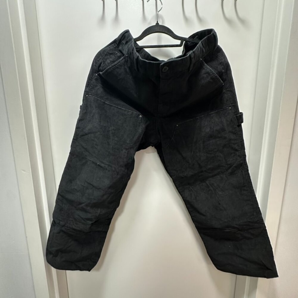 GAP Men's Corduroy Carpenter Pants in Black (34x32)